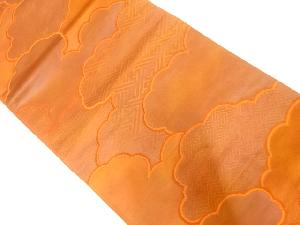 雲模様織出し袋帯